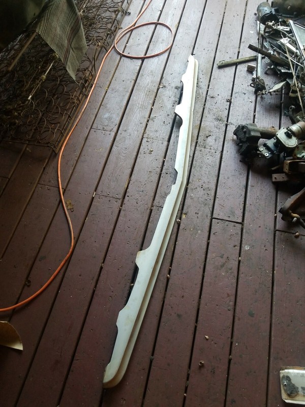 1964 GALAXIE 500 FRONT BUMPER STONE GUARD BUMPER TO GRILLE FILLER TRIM PANEL