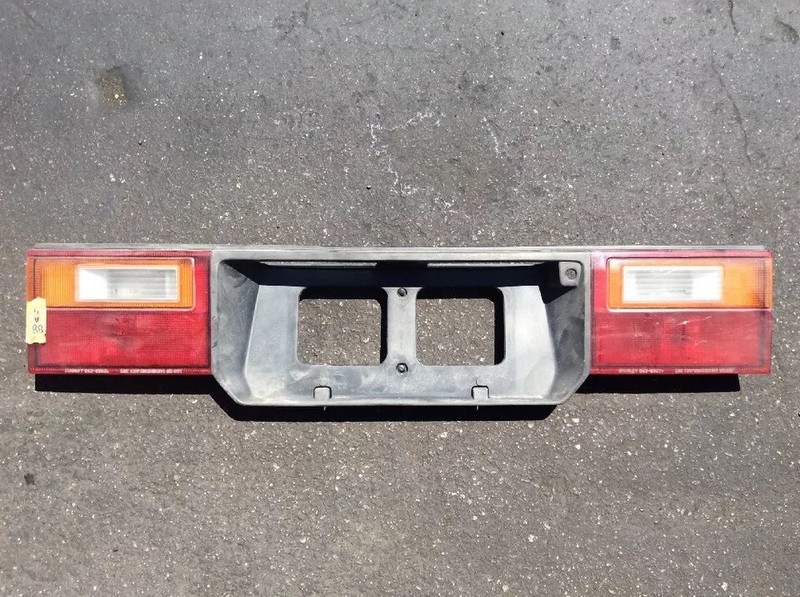 88 89 Accord 4DR Rear Panel Garnish License Plate Frame Backup Lights Taillights