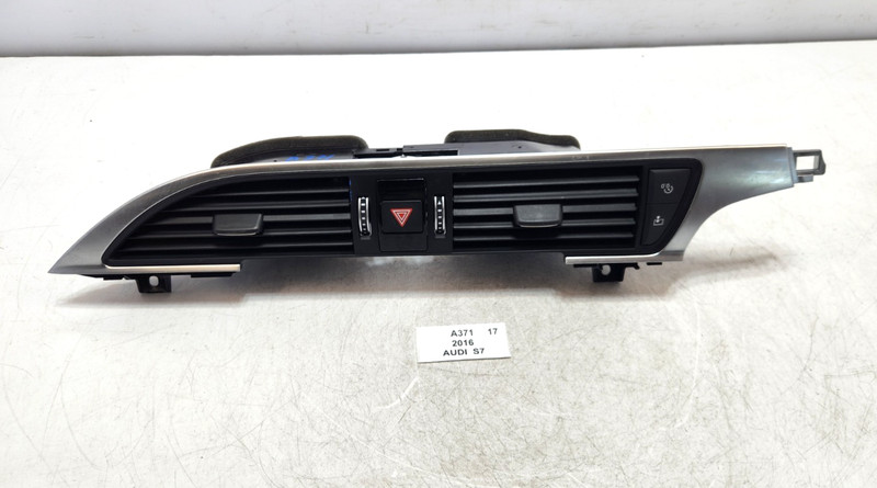 ✅ 16-18 OEM Audi S7 RS7 A6 A7 Center Dash Air Vent Grille Trim W/ Hazard Switch