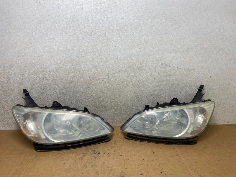 2004 to 2005 Honda Civic Left+Right Set Side Chrome Headlights T3039 DW