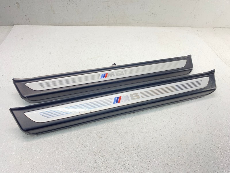 13-17 BMW F13 M6 Coupe Left & Right Illuminated Door Sill Trim Cover Set! OEM✅