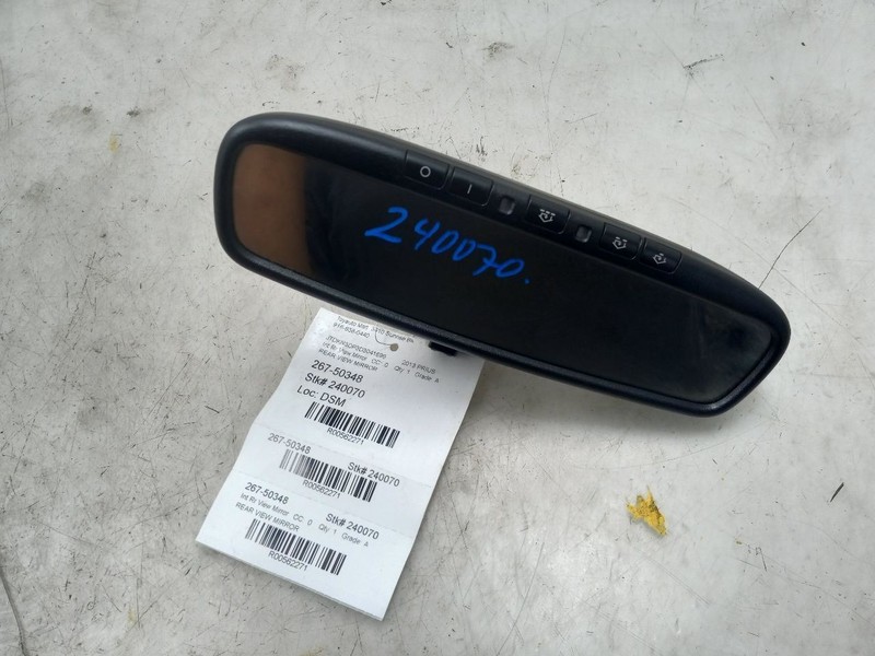 05-20 TOYOTA PRIUS REAR VIEW MIRROR MANUAL DIMMING