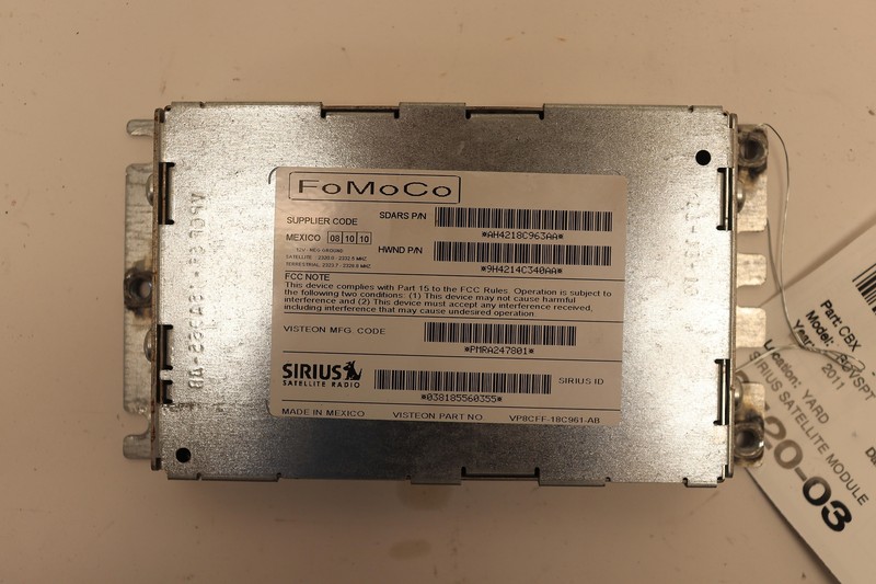 2007-2011 RANGE ROVER SPORT STEREO SIRIUS SATELLITE RADIO RECEIVER MODULE OEM
