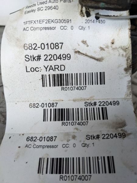 AC Compressor Fits 14 FORD F150 PICKUP 1074007