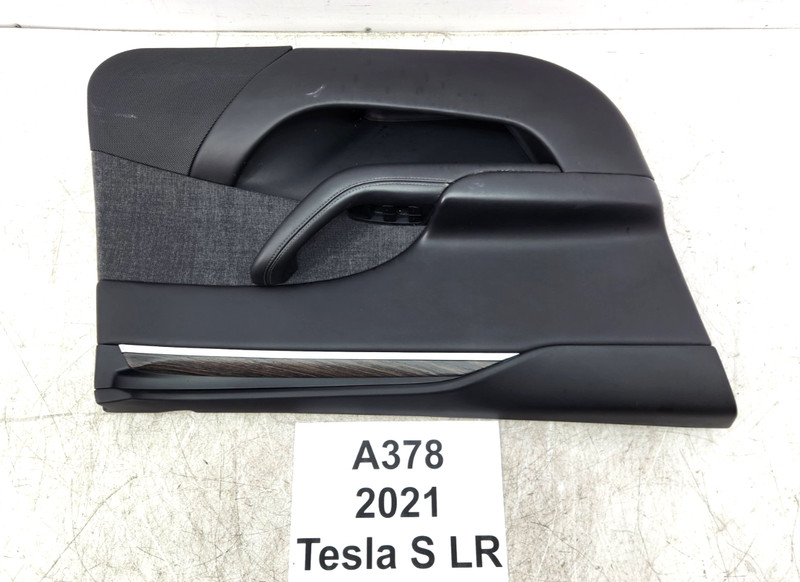 ✅21-25 OEM Tesla Model S Front Left Driver Side Leather Door Panel Trim Card