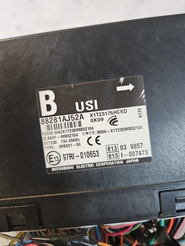2011 Subaru Legacy Outback Anti-Theft Integrated Control Module 88281AJ52A OEM