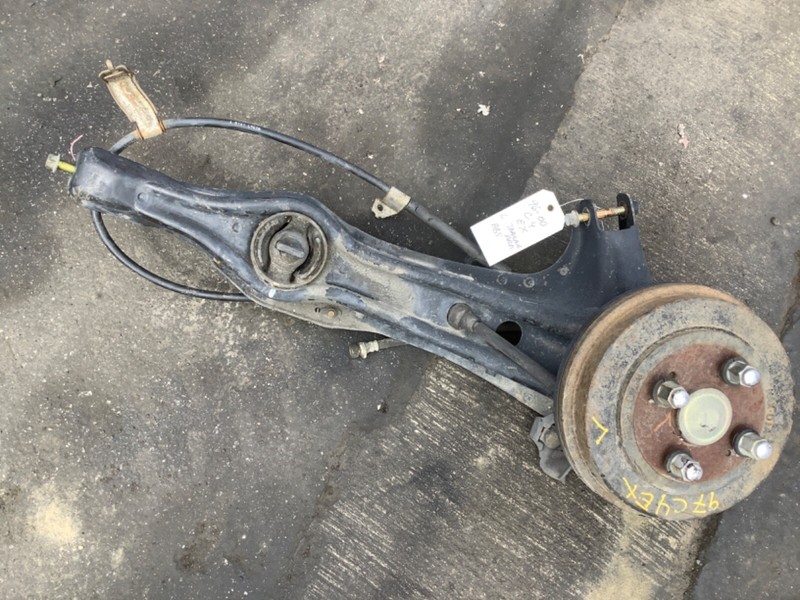 96-00 Honda Civic 4D EX LEFT Rear Trailing Arm Suspension ABS Ass. (Drum) OEM