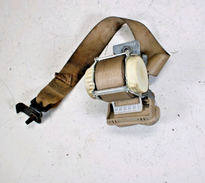 2007-2014 LINCOLN NAVIGATOR LEFT DRIVER REAR SEAT BELT RETRACTOR OEM TAN 3RD ROW