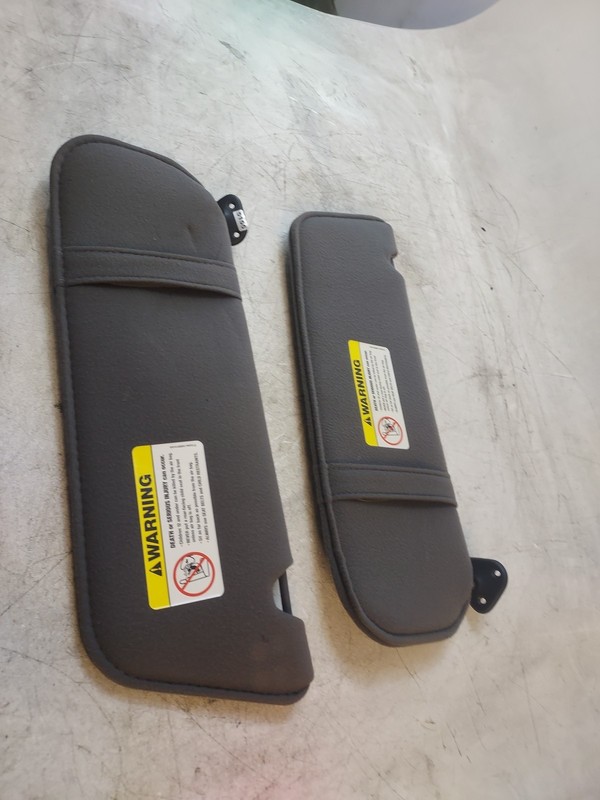 89-2006 Ford Ranger Explorer Dual Sun Visor Pair Set Driver Passenger black OEM