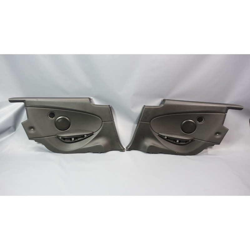 2006-2010 BMW E63 650i Coupe Rear Interior Lateral Trim Panels Black Leather OEM