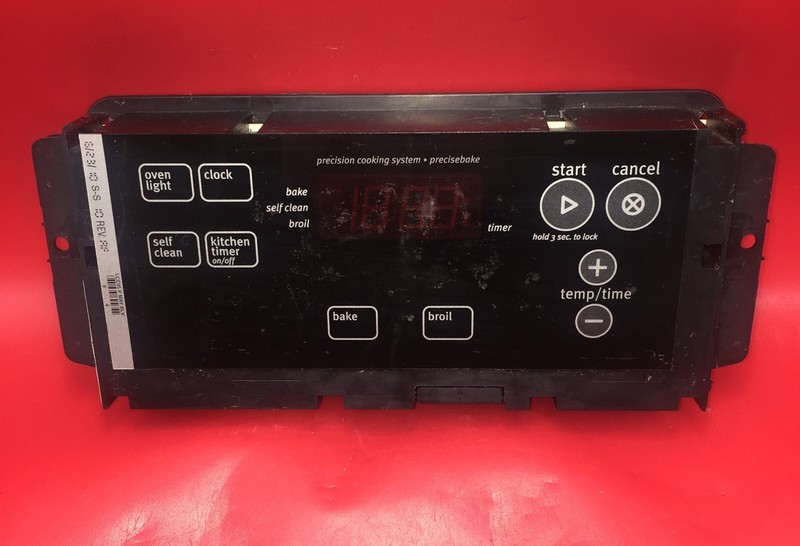 WHIRLPOOL OVEN RANGE CONTROL BOARD W/BLACK OVERLAY1000155422 WD-13322