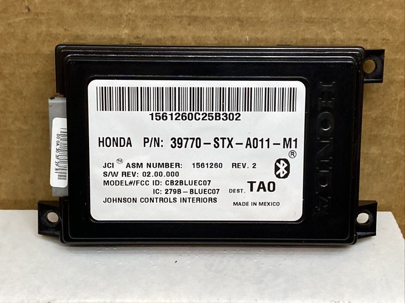 07-09 ACURA MDX BLUETOOTH HANDS FREE CONTROL MODULE UNIT 39770-STX-A011-M1