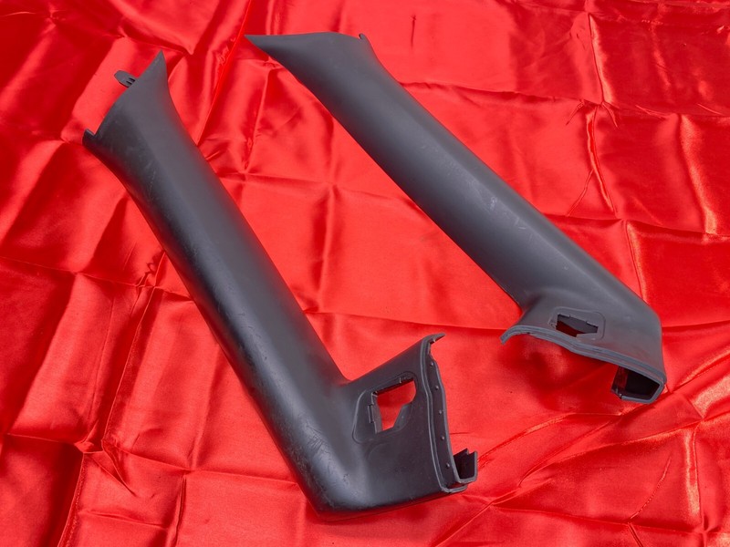 03-08 BMW E85 Z4 Convrible Left & Right A Pillar Column Trim Cover Black Set OEM