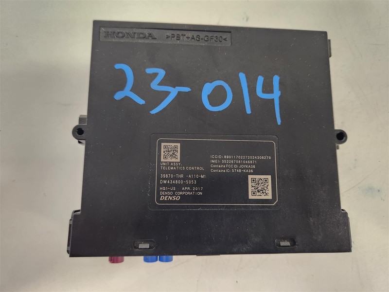 2018 Honda Odyssey Comunication Module 39870-Thr-A11touring