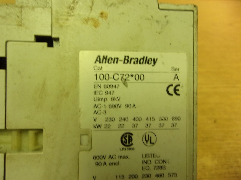Allen Bradley 100-C72*00 Series A Contactor *FREE SHIPPING*