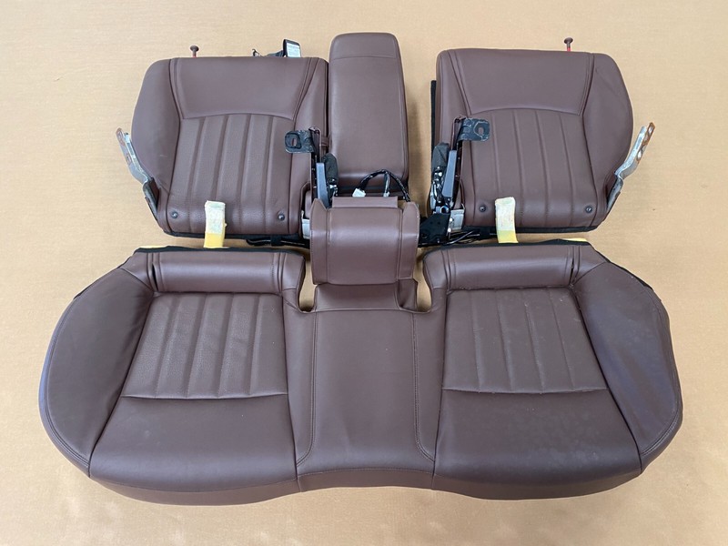 ⭐2014-2017 INFINITI QX50 ALL REAR BROWN LEATHER SEAT SET OEM LOT2344