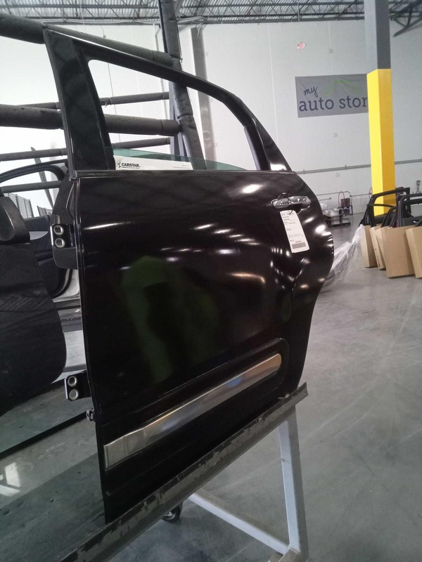 2016 FIAT 500 Left Rear Door Black 4DR SUV OEM Used Part 60000 Miles