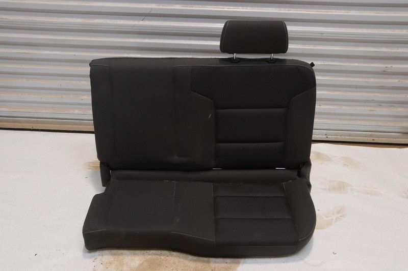 2014-2015 CHEVY SILVERADO 1500 DOUBLE CAB REAR LEFT SIDE SEAT CLOTH BLACK OEM