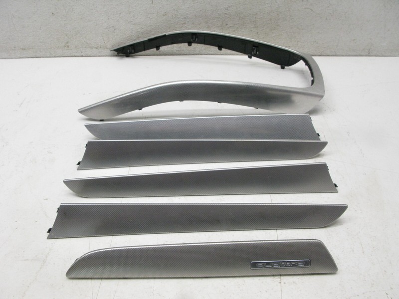 09-16 AUDI B8 A4 S4 DASHBOARD DOOR PANEL INTERIOR ALUMINUM TRIM SET OEM 041723