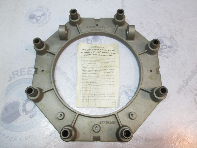 91-35449 Mercruiser II Drill Fixture With Instructions For 8-20 Degree Transoms
