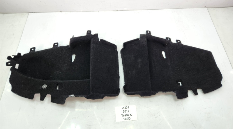 ✅ 16-20 OEM Tesla Model X Rear Left Right Trunk Luggage Compartment Trim SET
