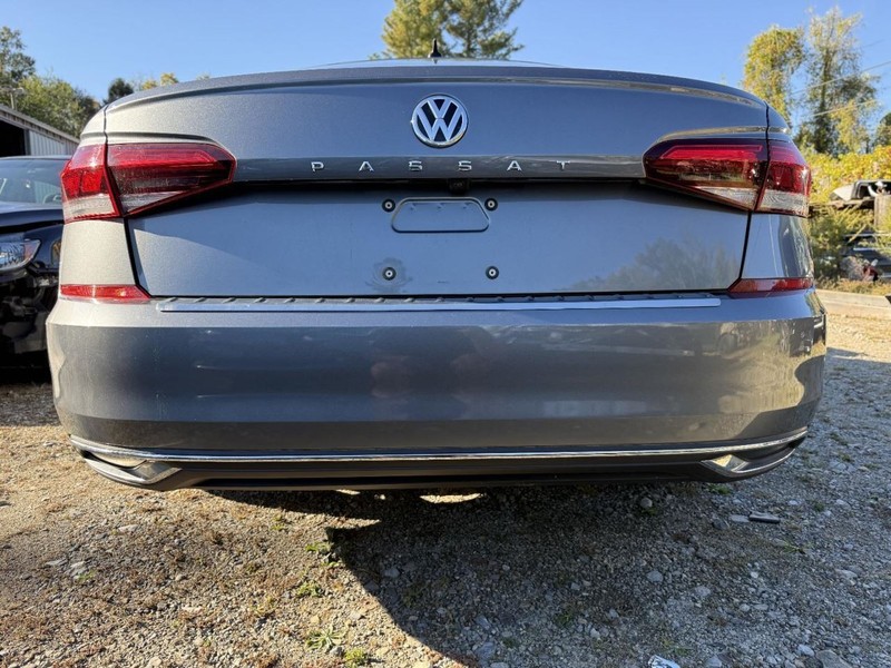 2020-2022 Volkswagen Passat Rear Bumper Cover Gray Repainted Chrome Top Plate
