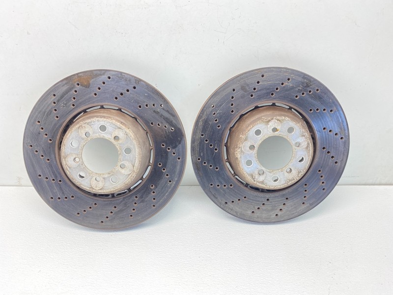 2006-2010 BMW E60 E63 M5 M6 Front Ventilated Perforated Brake Rotor Disc Set OEM