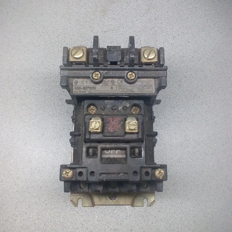 Allen Bradley Contractor 500-B0*920 Ser B. Sz 1