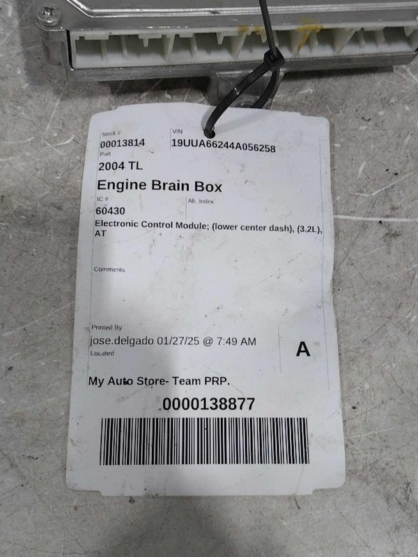 2004 Acura TL Engine Control Module ECM 37820RDAA51 Used 187K Miles OEM