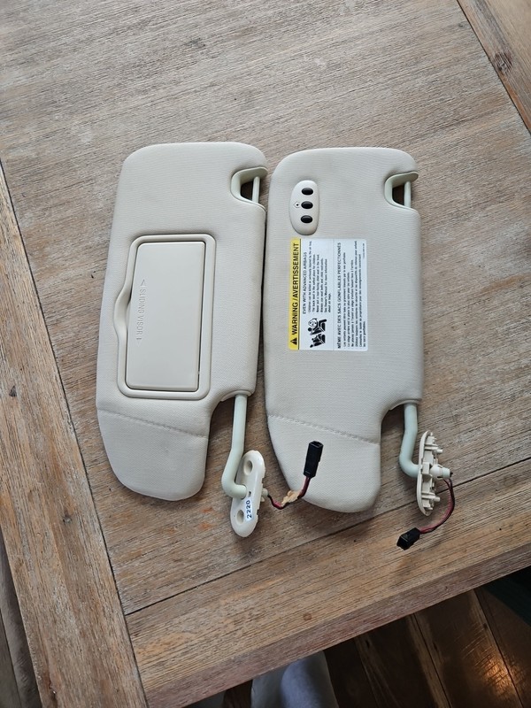 2007-2009 Lincoln MKZ Passenger driver left right Sun Visor beige OEM C02B17081