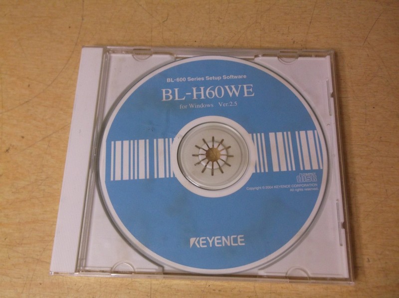 Keyence BL-600 Series Setup Software CD For Windows BL-H60WE version 2.5