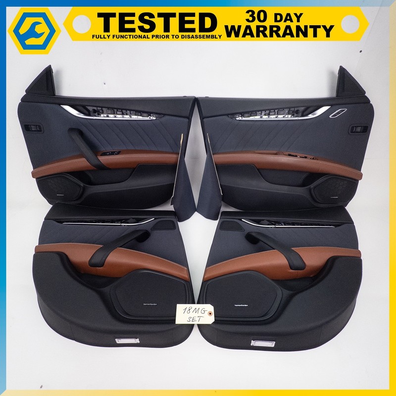 14-24 MASERATI GHIBLI FRONT REAR LEFT RIGHT INTERIOR DOOR PANEL TRIM SET OEM