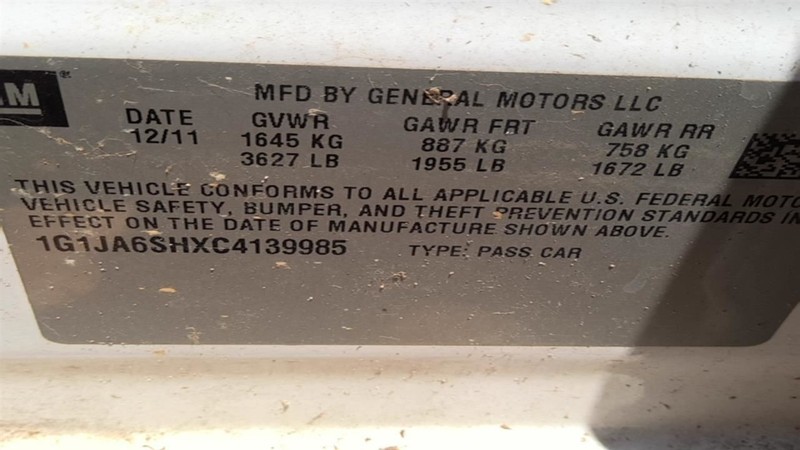 AC Compressor Fits 12 SONIC 1590699
