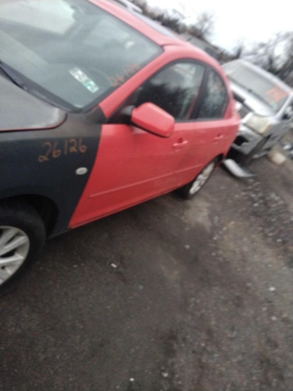 2008 MAZDA 3 Left Door Glass Red OEM 124787 Used 4DR 209k Miles