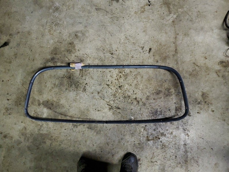 1950 chevy belair Deluxe interior rear window garnish trim molding