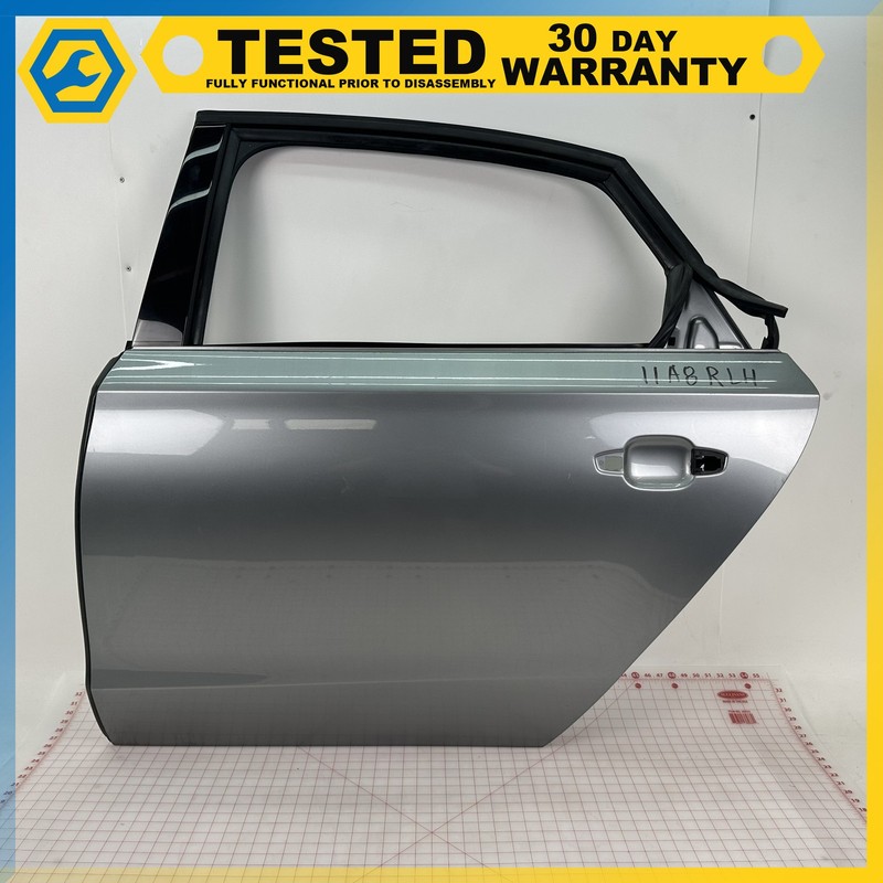 11-18 Audi A8 Quattro REAR LEFT DRIVER SIDE DOOR SHELL Gray OEM