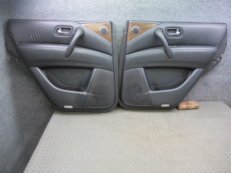 2015-2017 INFINITI QX80 REAR DOOR INTERIOR TRIM COVER PANEL SWITCHES SET OF 2