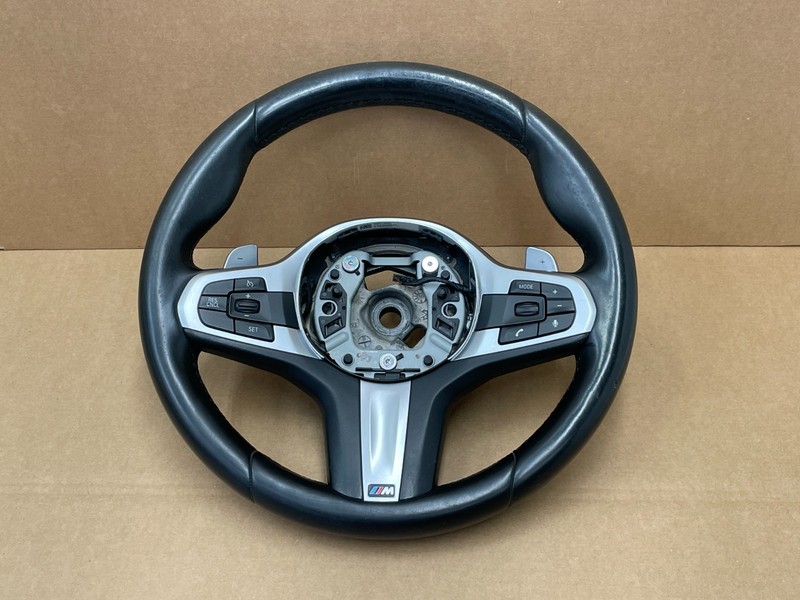 17 18 19 BMW G30 540i 530i M Sport Steering Wheel Assembly W/ Shifters 1649 OEM
