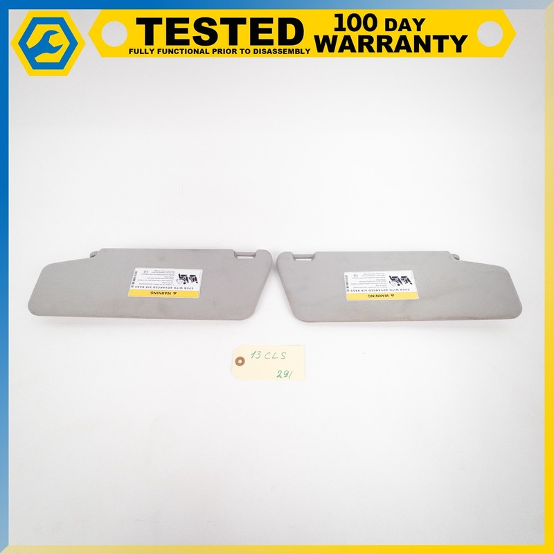 12-18 MERCEDES-BENZ CLS550 RIGHT LEFT SIDE SUN VISOR SHADE SUNVISOR SET OEM