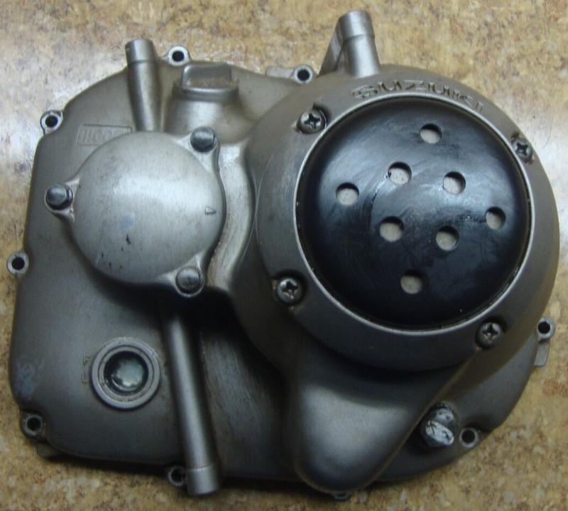 1987 Suzuki LT125 LT 125 Quadrunner Engine Clutch Cover Panel Case Quad Runner
