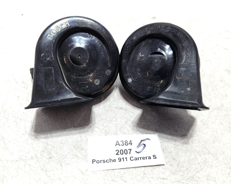 ✅ 05-12 OEM Porsche Carrera S 911 997 987 Low High Tone Signal Horn SET