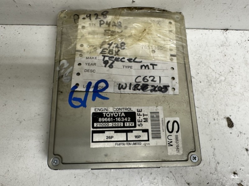 1995-1996 Toyota Tercel MT Engine Computer Control Module Ecu Ecm Pcu Pcm Oem