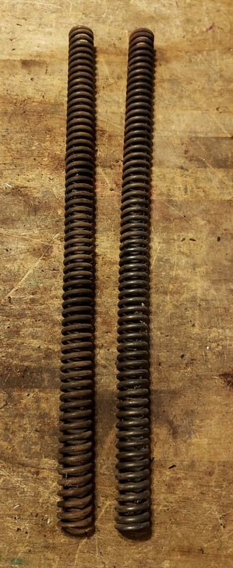 Harley Davidson shovelhead , sporster Fork Springs 17 1/4" × 1" OEM