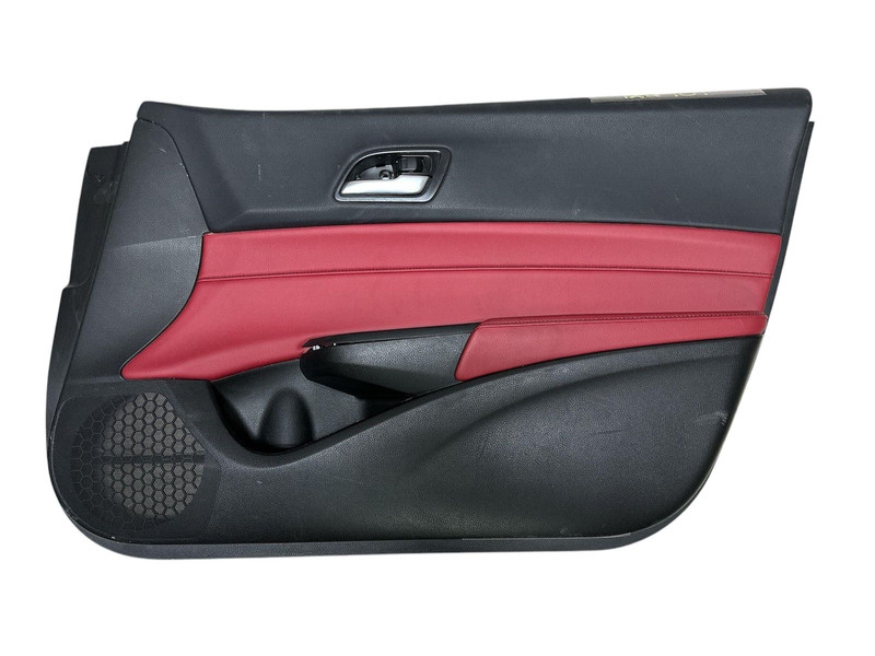 Acura ILX door panel trim 19 22 front right black/red leather OEM 83501TV9A31ZJ