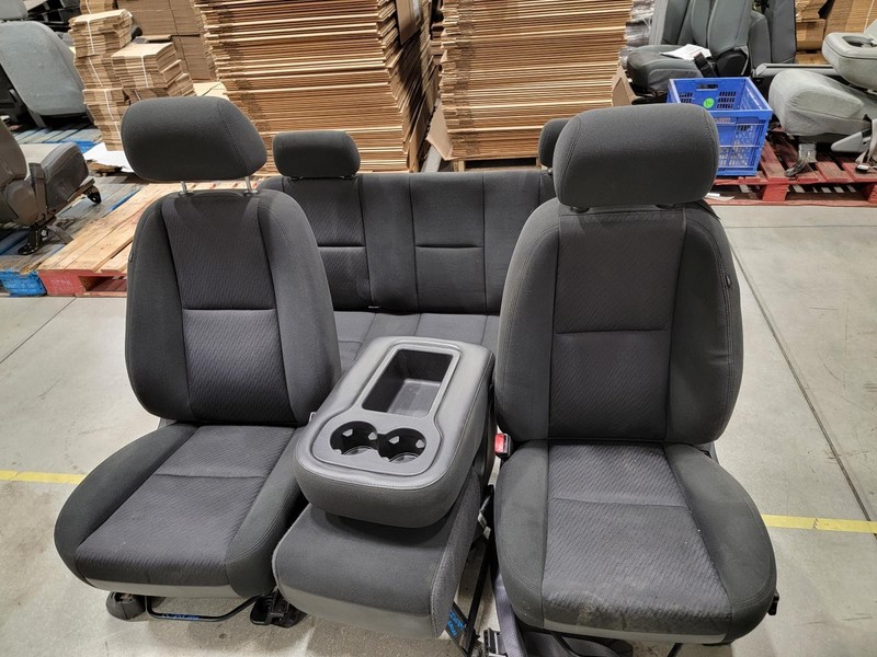 11 GMC SIERRA 1500 Extended Cab manual cloth seat set AE7 OEM