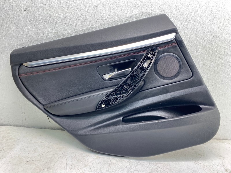 14-19 BMW F34 3 Series GT Rear Left Driver Side Door Panel Leather Black OEM✅