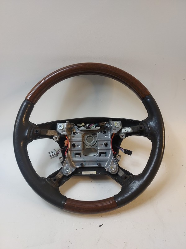 2008-2012 Buick Enclave Wood Grain Ebony Base Frame Steering Wheel OEM 20760258