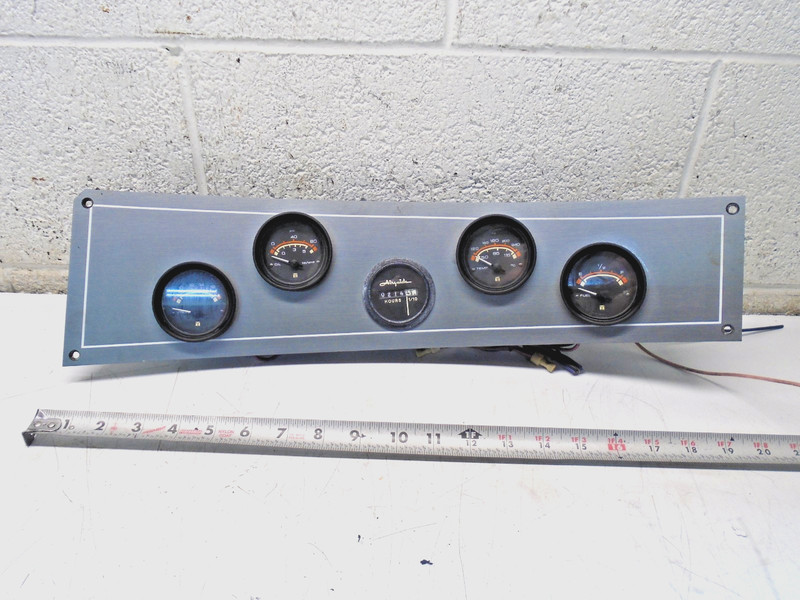 CD1 Dashboard Panel w/Teleflex Gauges Boat Fuel Oil Volt Temp