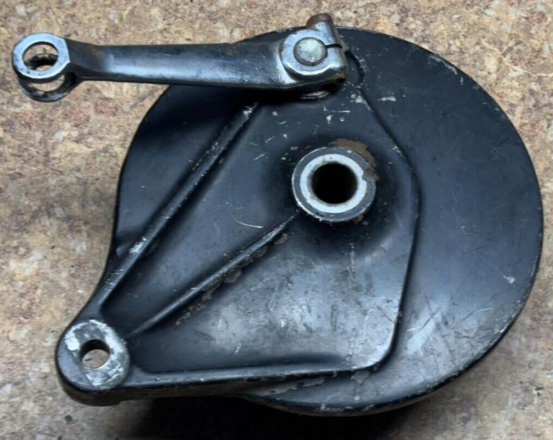 1981 80 1982 Honda CB400 CB 400 T Rear Drum Brakes & Cover Shoes Spring 1980 D9