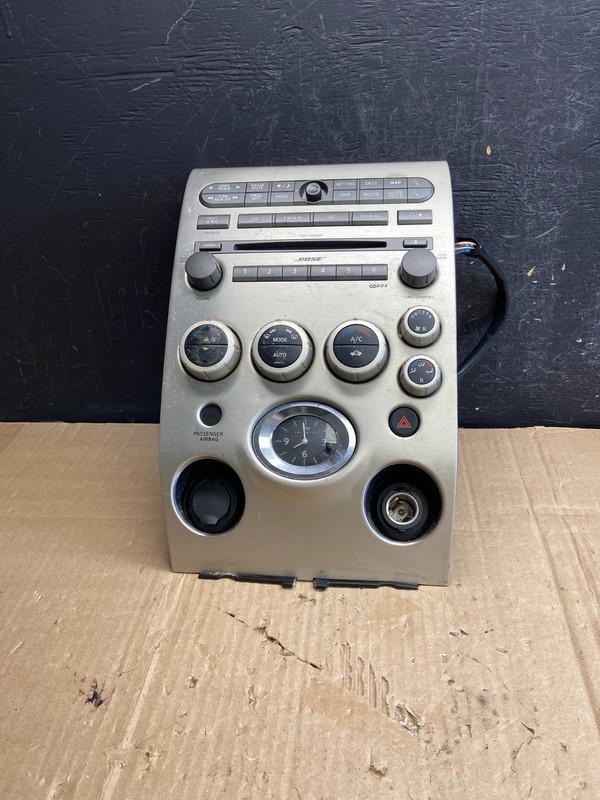 2004 to 2007 Infiniti QX56 Radio Player Climate Control Panel Bezel AE1809 DG